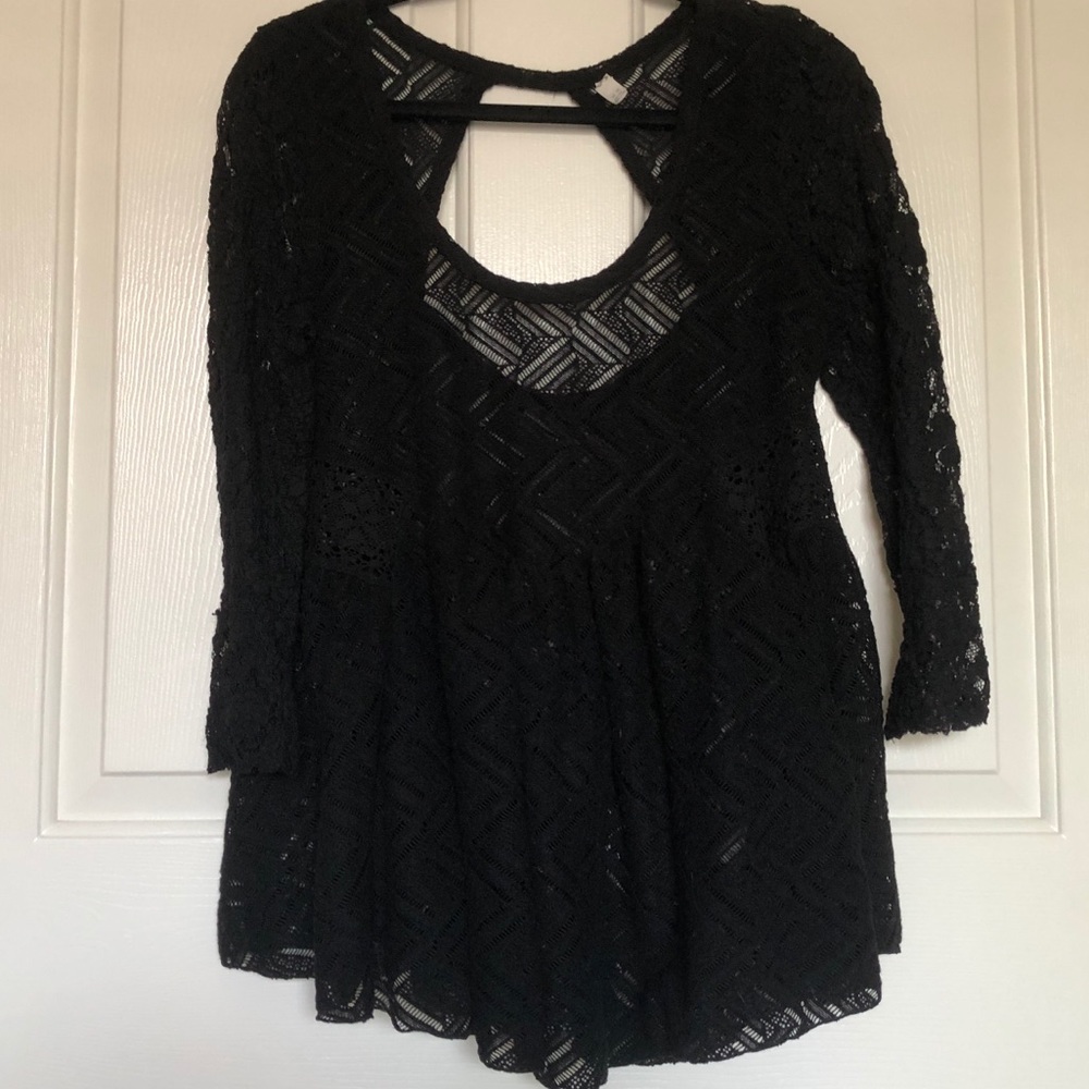 Free People cutout sweater top